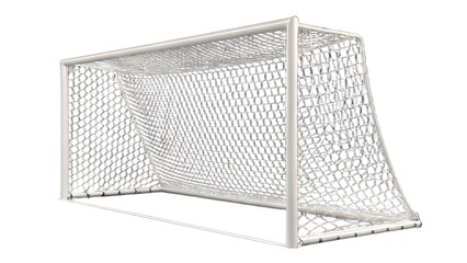 A high-angle, close-up shot captures the dramatic moment a soccer ball