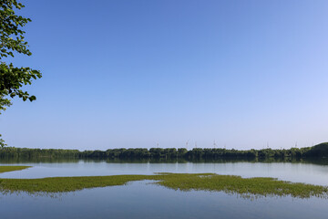 der Blausteinsee in Eschweiler in der Nähe von Aachen