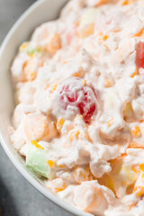 Homemade Sweet Ambrosia Fruit Salad