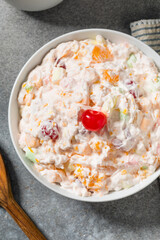 Homemade Sweet Ambrosia Fruit Salad
