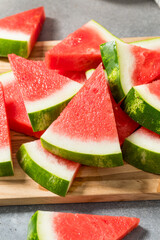 Sweet Organic Raw Watermelon Slices