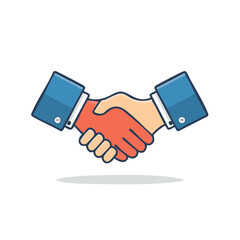 Business Handshake Graphic Illustration, Deal Agreement, Partnership Concept