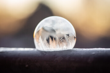 Seifenblase, gefroren 