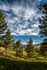 Dancing Clouds Over Yellowstone