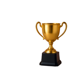 Fototapeta premium Golden Award Trophy Isolated