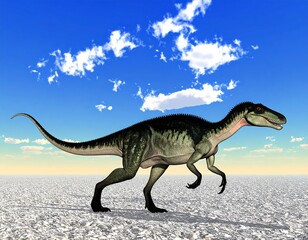 Fototapeta premium Dinosaur in a desert landscape (1)