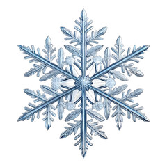 Snowflake Winter Crystal isolated on transparent background