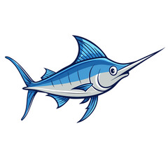 Naklejka premium Marlin vector illustration 