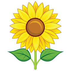 Bright Sunflower Clipart