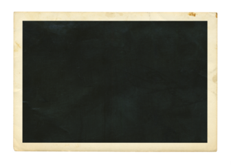 Vintage empty photo picture texture isolated. Aged and yellowed photo.