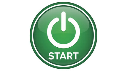 Start your engines with this cool green button design!