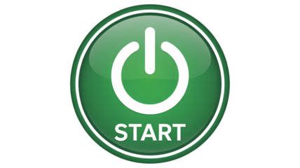 Start your engines with this cool green button design!