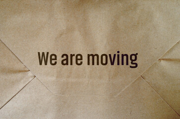 we are moving 