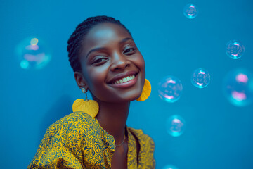 girl with bubbles