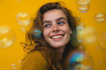 happy young woman