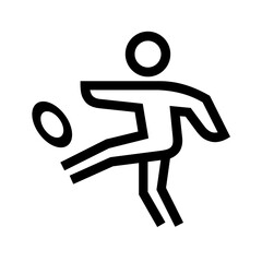 football sport icon vector