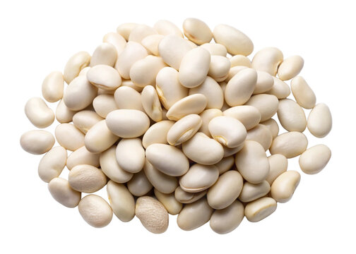 Lima beans (butter beans) seeds isolated on white background png