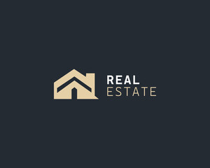 Real Estate Logo. Construction Architecture Building Logo Design Template Element