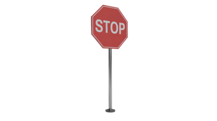 Stop sign alerts drivers, promoting safety and caution ahead