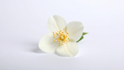 Obraz premium white flower on a white background