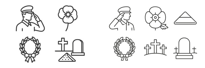 Symbolic representation of remembrance and honor during memorial ceremonies