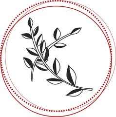 Olive branch design | Leaf illustration design - 05 | EPS