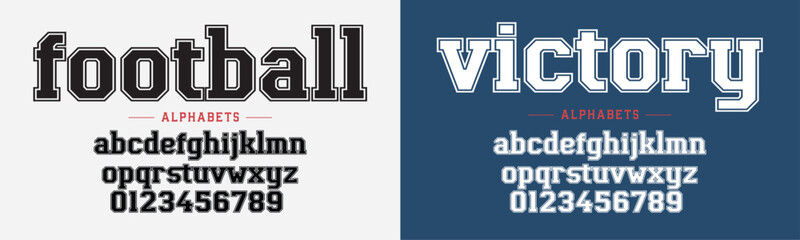 Classic college lowercase font. Vintage sport font in American style for football baseball or basketball logos and t-shirt. Athletic department typeface varsity style font. Vector
