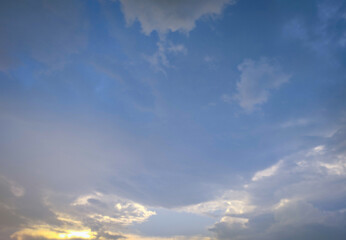 Soft Evening Sky with Gentle Clouds