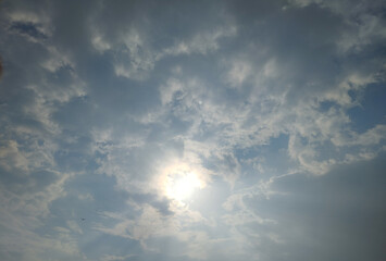 Sunlight Breaking Through Cloudy Sky