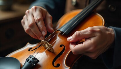 Fine-Tuning the Craft: A Close-Up of Violin Preparation