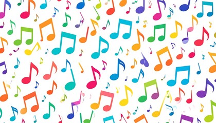 Colorful musical notes pattern (1)