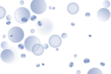 Abstract Blue Bubbles Dark Background Serene Design