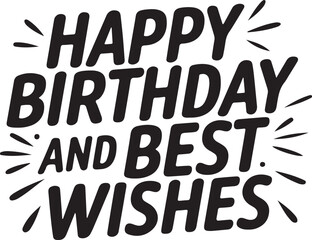 Birthday Wishes Typography T-Shirt