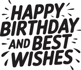 Creative Happy Birthday Typography Design