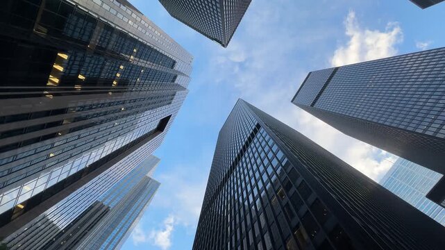 Toronto This View Highlights The Beauty And Strength Of The City Architecture As The Evening Sun Turns The Downtown Glass Towers Into Beacons Of Modern Civilization.