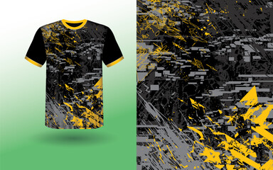 Clean Sublimation Sports Jersey Vector Template – Front & Back – Print Ready