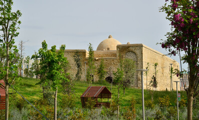 A view of the historic Tandir Bath in Baku, the capital of Azerbaijan.