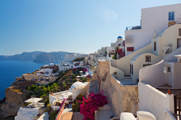 Panoramic view of Santorini Island, Cyclades Islands, Greece