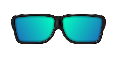 realistic sun glasses isolated on white background, vector illustration