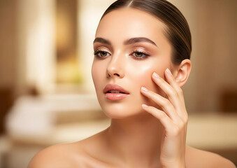 Natural Beauty Skincare Concept