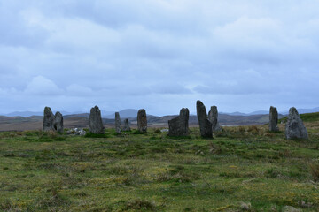 Standing Stone Circle Ring on the Isle of Lewis
