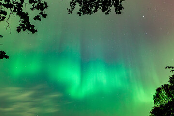 Polarlichter &uuml;ber Hamburg 2024