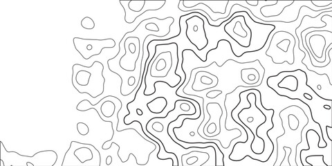 Abstract topographic map contour, lines Pattern. Topographic map and landscape terrain texture grid. Topographic cartography. Geographic mountain relief diagram line wave carve pattern. Seamless patte