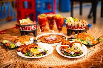 Mesa de mariscos