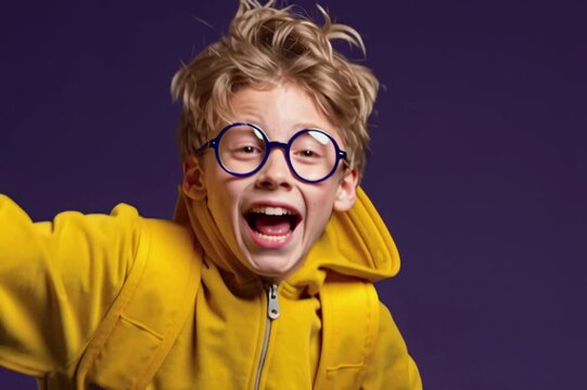 back to school child, AI generated video
