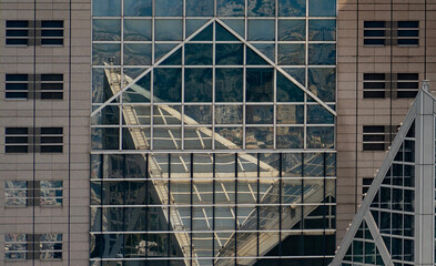 Reflections in Tokyo skyscraper