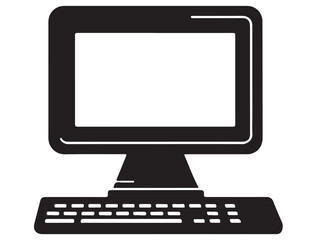 RETRO COMPUTER SILHOUETTE