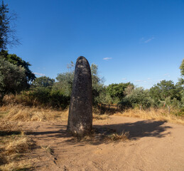Almendres Menhir near Evora, Alentejo, Portugal