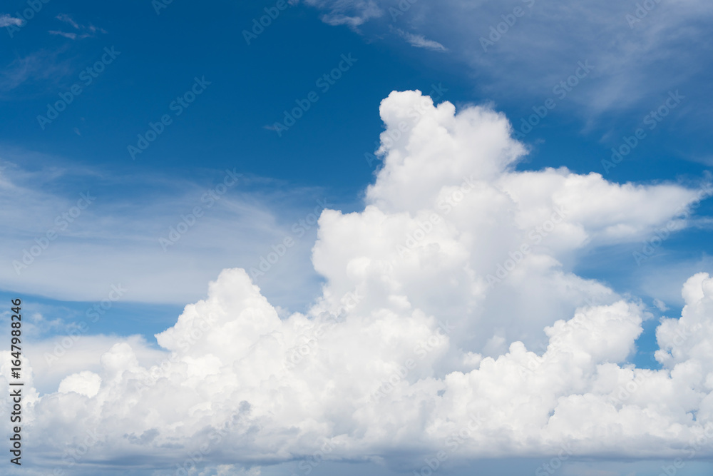 Wall mural cloudy atmospheric backdrop. morning sky with cloud. sky and cloud formation. weather cloudscape. sk