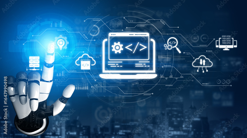 Poster ai streamlines web development with smart coding tools, interface automation, and futuristic design 